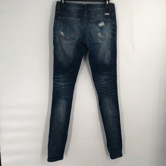 KANCAN Skinny Stretch Jeans Ripped Distressed 24 Women vbk1257r Stretch Denim - Picture 5 of 8
